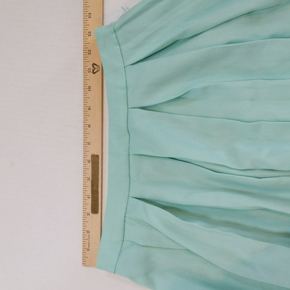 Hot Topic, mint green /bluish cheerleader skirt. Sz Small - Picture 3 of 4
